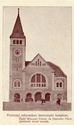 régi képeslap a templomról